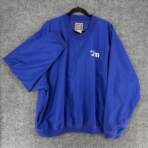 Vintage 1996 M&Ms Planet Mars windbreaker embroidered blue Dad pullover Mens XXL